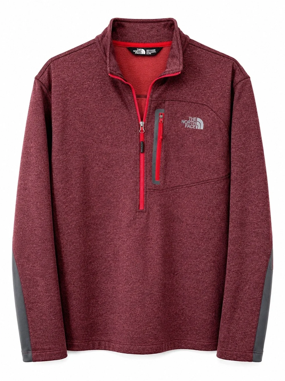 The North Face Canyonland 1/2 Zip Fleece Pullover XL Heathered Red Hiking Fall